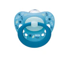 NUK Signature Silicone Soother - 2 Pack - 6-18months - Assorted*