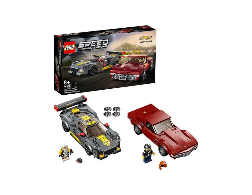 LEGO® Speed Champions Chevrolet Corvette C8.R Race Car and 1968 Chevrolet Corvette 76903
