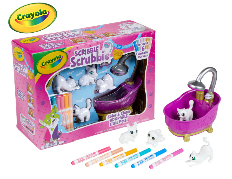 Crayola Blue Scribble Scrubbie Pets Scented Spa Playset