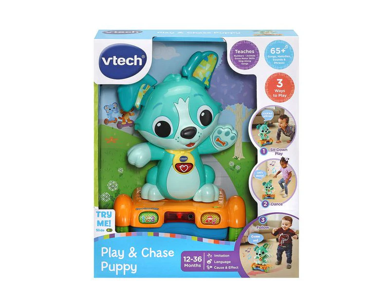VTech Play & Chase Puppy - Blue
