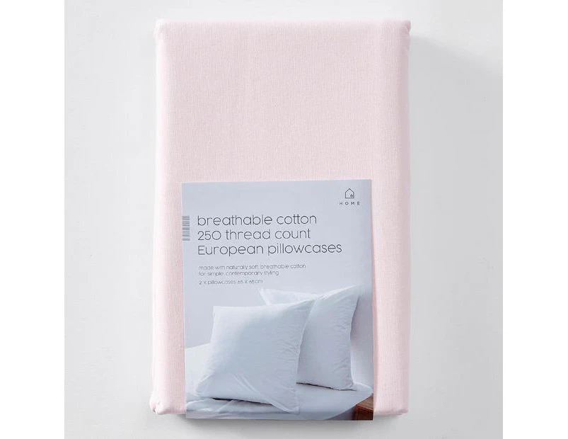 Target 2 Pack 250 Thread Count Cotton European Pillowcases