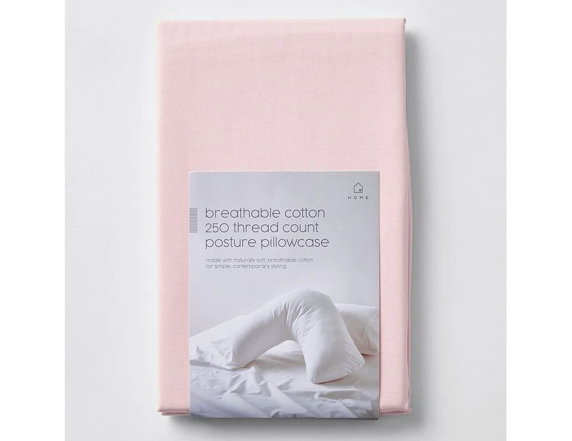 Target 250 Thread Count Cotton Posture Pillowcase - Pink