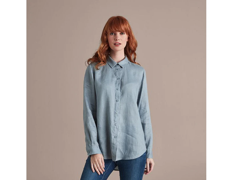Target European Linen Shirt - Blue