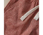 Target Linen Blend Textured Volley Shorts - Red