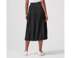 Target Pull On Midi Skirt - Black - Black