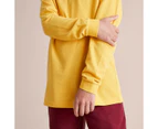 Target Long Sleeve Polo Top - Yellow