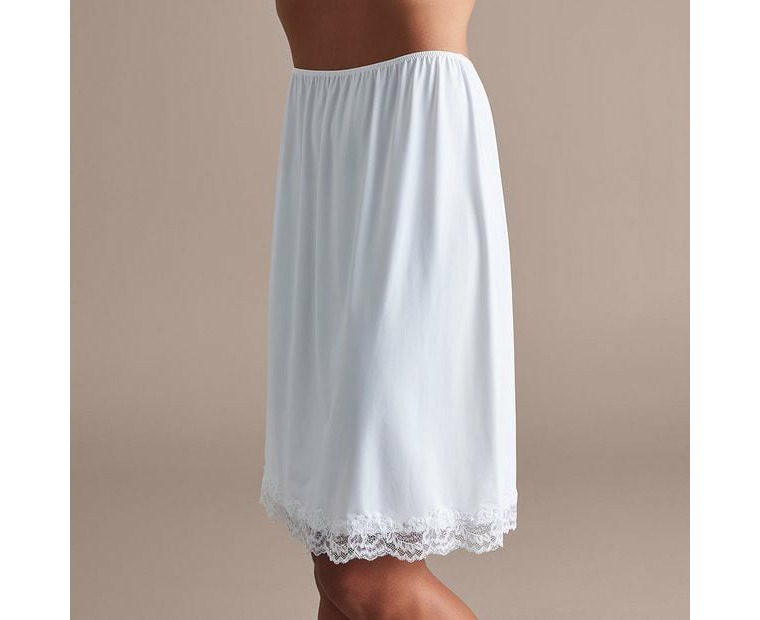 Short Half Slip - White