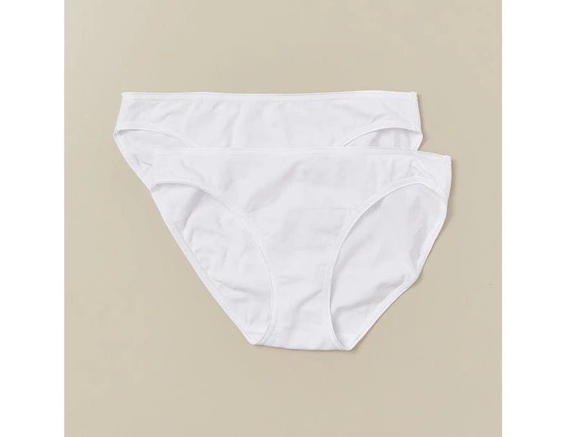 Target 2 Pack Everyday Cotton Bikini Briefs - White