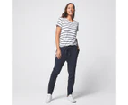 Target Organic Cotton Jersey Drop Crotch Pants - Blue