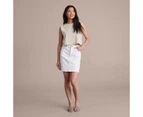 Target Classic Denim Skirt - White