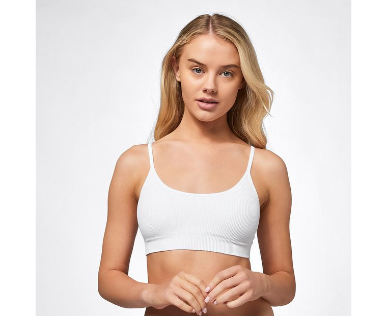 Pointelle Crop Top - Lily Loves - White