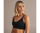 Target Active Low Impact Seamfree Sports Crop Bra - Black