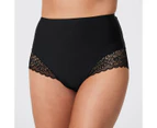 Target Bella Bonded Micro and Lace Full Briefs: Style: LFB99002 - Black