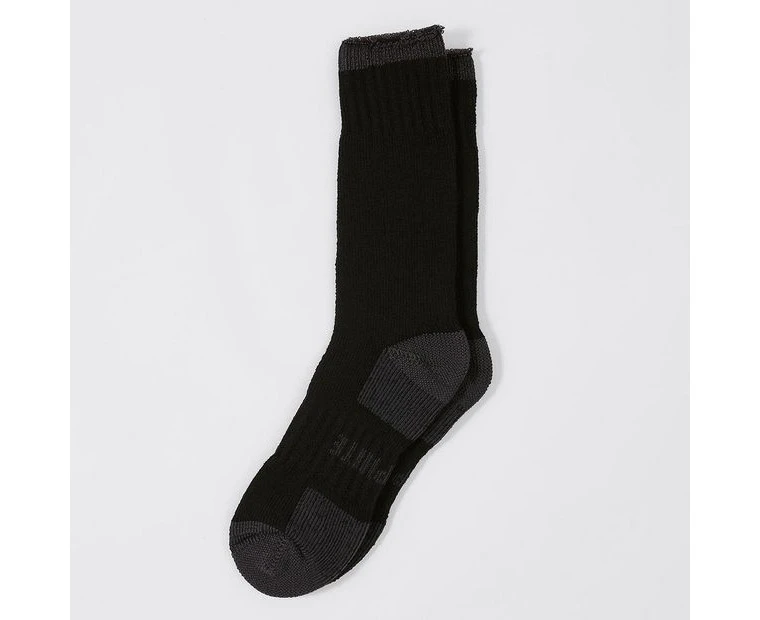 Graphite 2 Pack Bamboo Outdoor Socks - Black - Black