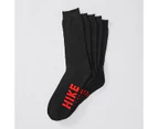 Target Men's 5 Pack Work Technology Hike Socks - Black - Black