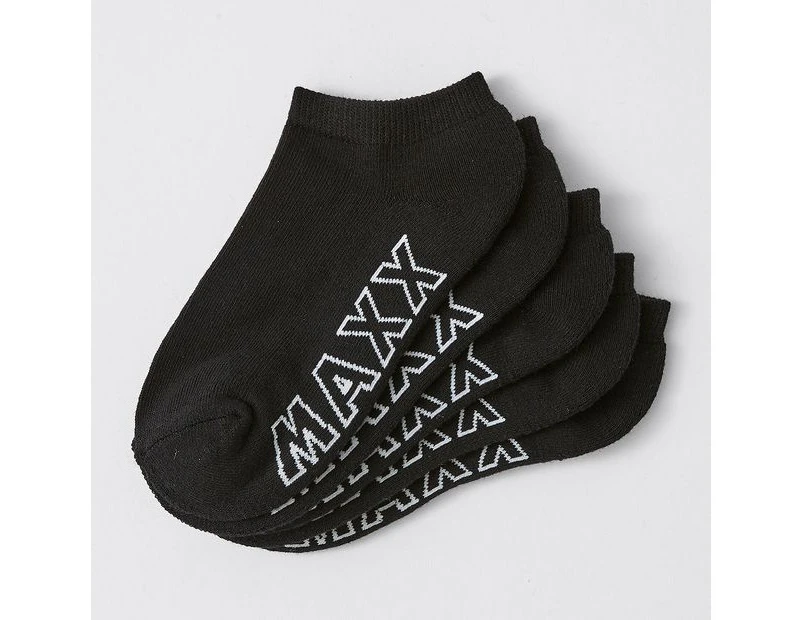 5 Pack Maxx Sport Low Cut Socks - Black