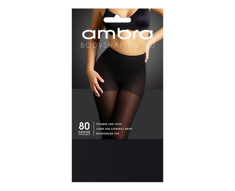 Ambra 1 Pack 80 Denier Bodyshaping Tights - Black - Neutral