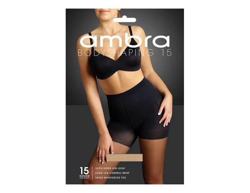 Ambra 1 Pack 15 Denier Bodyshaping Pantyhose - Natural - Neutral