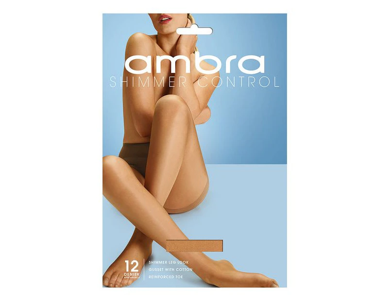Ambra 1 Pack 12 Denier Shimmer Control Pantyhose - Bondi - Neutral