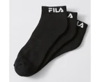 Fila 3 Pack Sports Socks - Black