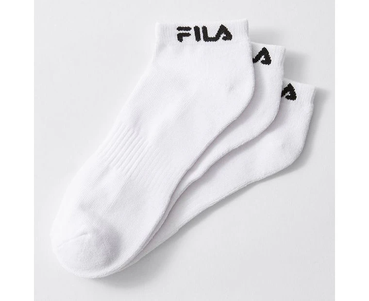 Fila 3 Pack Sports Socks - White