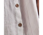 Target Longline Crinkle Shirt Dress - White