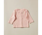 Target Baby Organic Cotton Pointelle Newborn 3 Piece Set - Pink