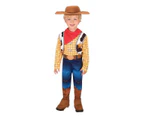 Disney Pixar Toy Story 4 Woody Deluxe Kids Costume - Size 3-5