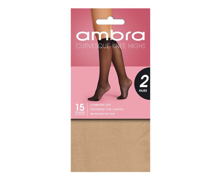 Ambra 1 Pack 15 Denier Curvesque Regular Pantyhose - Natural