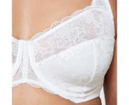 Target Fuller Figure Embroidered Lace Underwire Bra - White