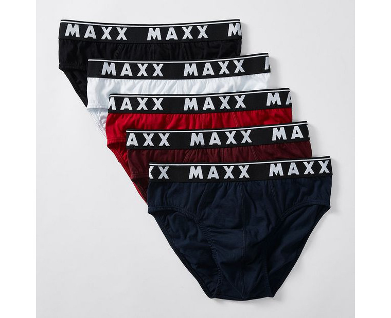 Maxx 5 Pack Hipster Briefs; Style 155834, Grey, Size S, 61952423