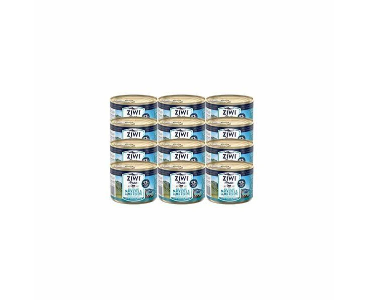 Ziwi Peak Daily Cat Cuisine Canned Wet Cat Food Mackerel & Lamb 12 x 185g