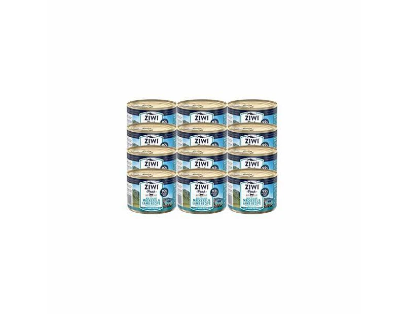 Ziwi Peak Daily Cat Cuisine Canned Wet Cat Food Mackerel & Lamb 12 x 185g