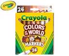 Crayola 24-Piece Colours Of The World Washable Marker Pack - Assorted