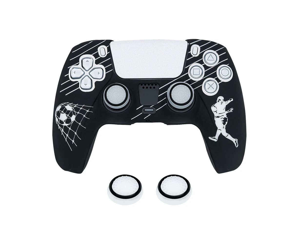 Protective Silicone Cover With Thumb Caps For PS5 (Football White)