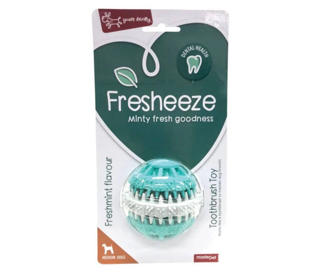 Yours Droolly Fresheeze Dental Ball Rotate Medium