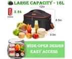 LOKASS Leakproof Cooler Bag Insulated Lunch Box for Travel Outdoor-Black(16L) 2