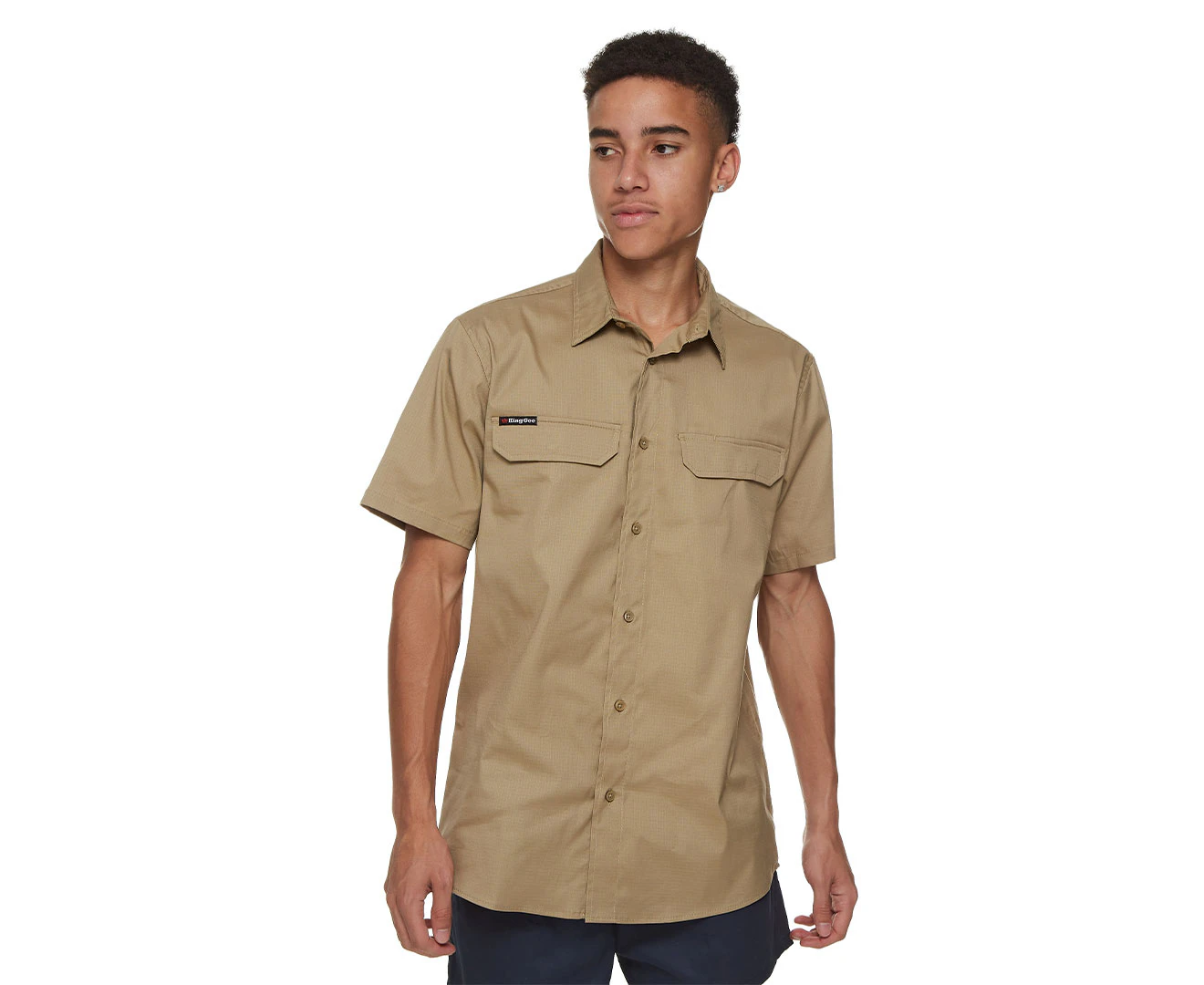 KingGee Men's Workcool Pro Short Sleeve Shirt - Khaki