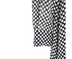 Dior Black and White Silk Polka Dot Maxi Silk Dress