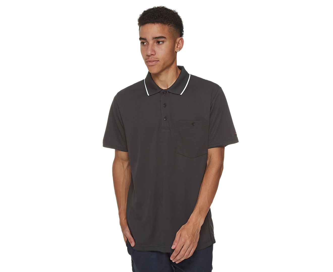 KingGee Men's Workcool Hyperfreeze Short Sleeve Polo - Charcoal