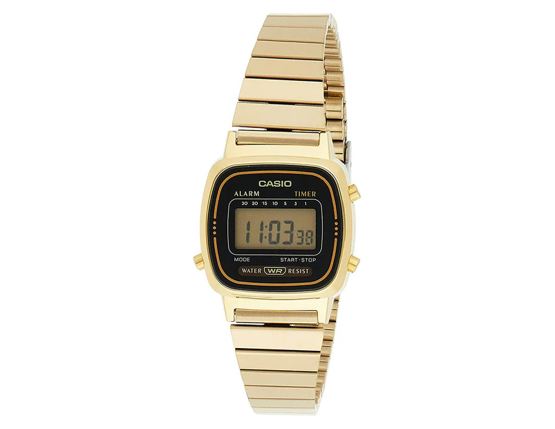 Casio Vintage Gold Steel Women's Watch - LA670WGA-1DF