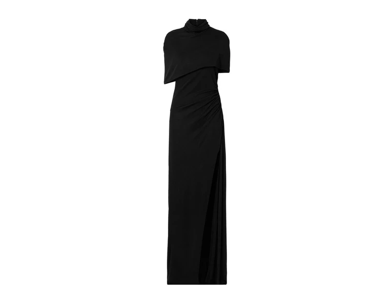 Brandon Maxwell Cape-effect Draped Stretch Jersey Gown