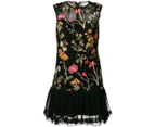 RED VALENTINO Embroidered Flower Lace Dress