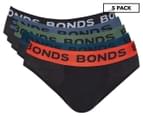 Bonds Men's Hipster Briefs 5-Pack - Black/Multi 1