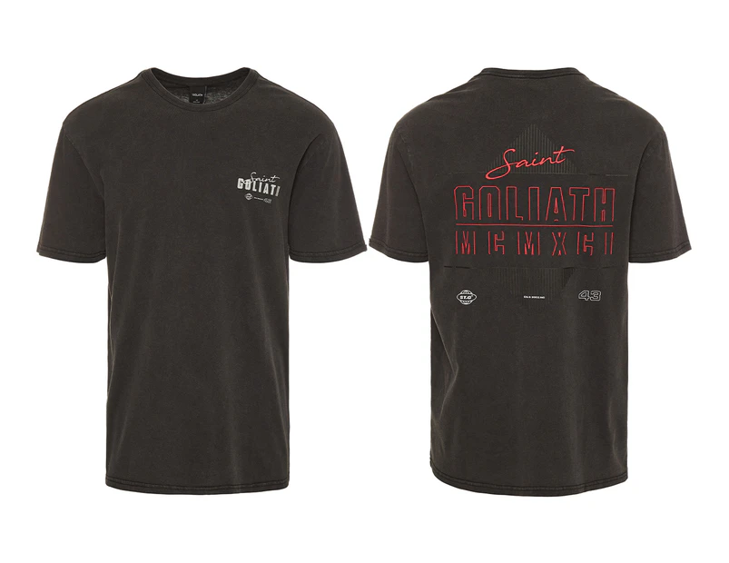 St Goliath Men's Air II Tee / T-Shirt / Tshirt - Charcoal