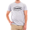 Tradie Men's Basic Tee / T-Shirt / Tshirt - Grey Marle