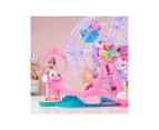 Kindi Kids Minis Collectable Ferris Wheel and Posable Bobble Head Figurine Playset