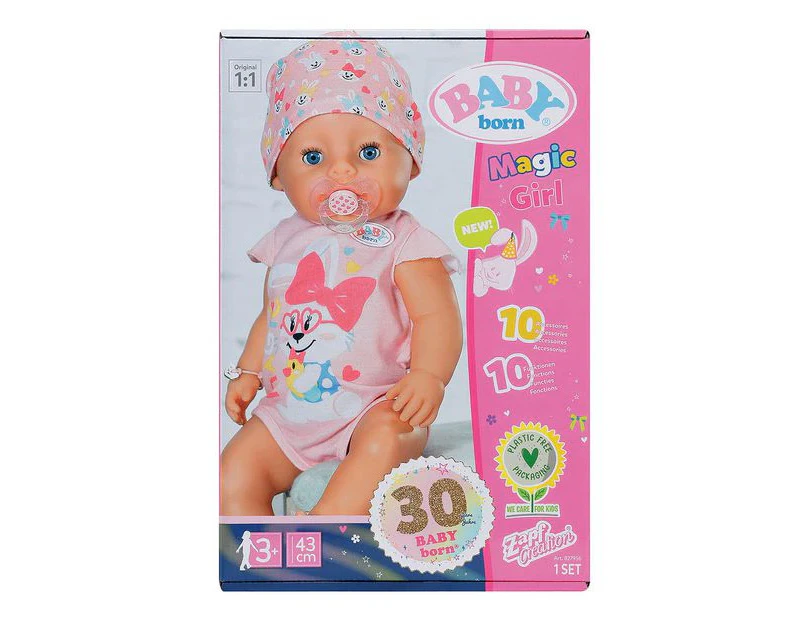 BABY born - Magic Girl 43cm Doll - Pink - Pink