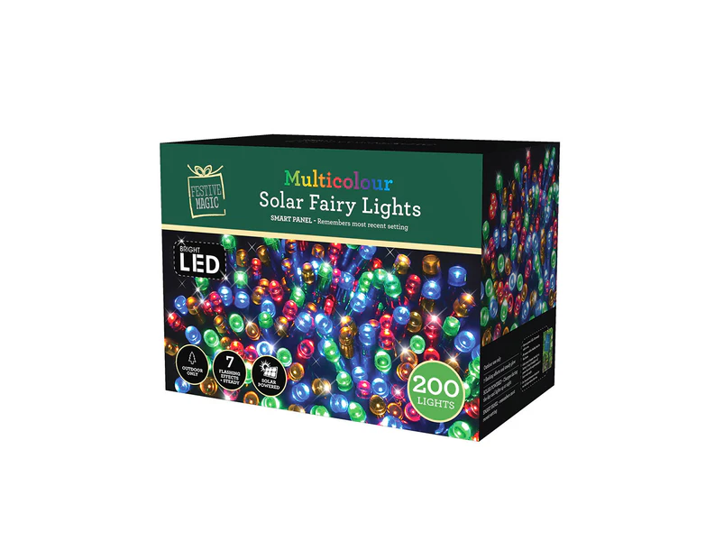 Solar LED Lights Multi Colour200pc