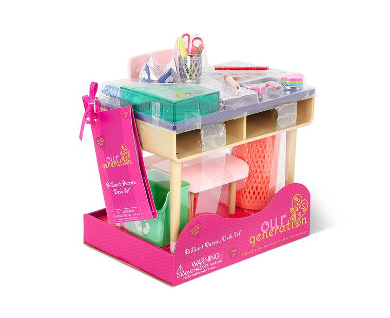 Our Generation Brilliant Bureau Home Desk Accessory Set For 18 Dolls :  Target